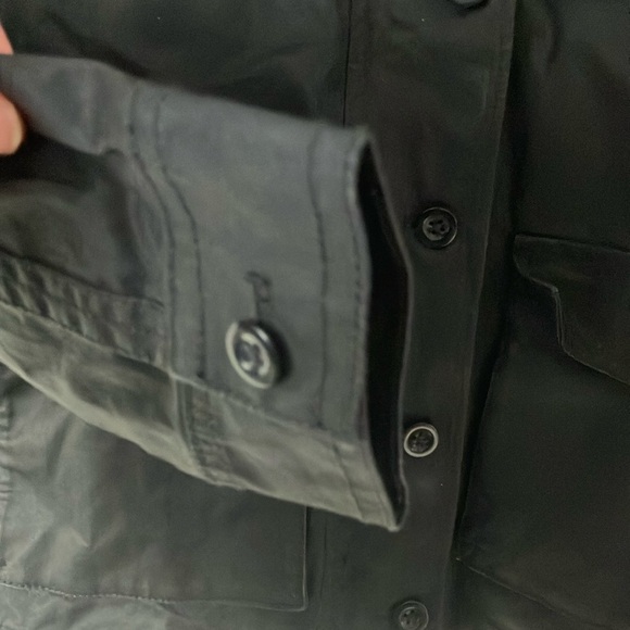 J. Crew women’s xs Black washed and aged utility Jacket - Picture 5 of 9